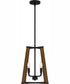 Mayline Large 4-light Pendant Matte Black