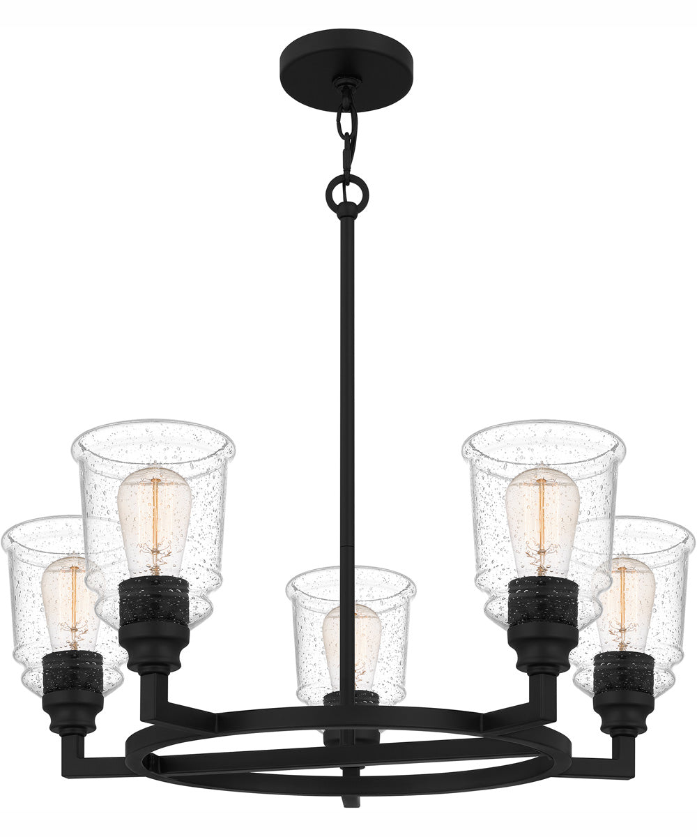 McIntire 5-light Chandelier Matte Black