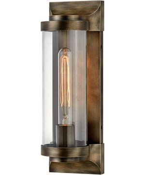 Pearson 1-Light Medium Outdoor Wall Mount Lantern in Burnished Bronze