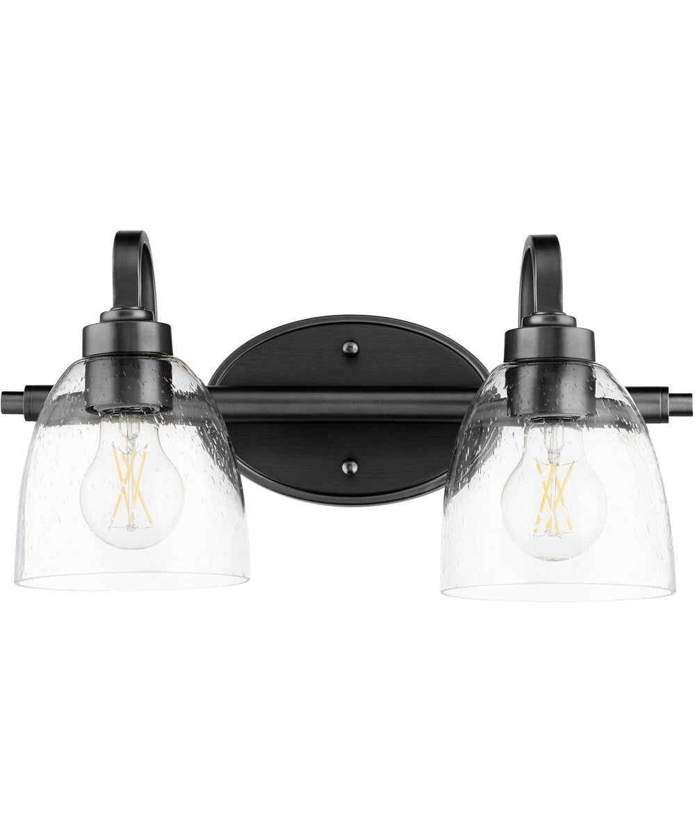 Reyes 2-light Bath Vanity Light Textured Black