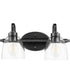 Reyes 2-light Bath Vanity Light Textured Black