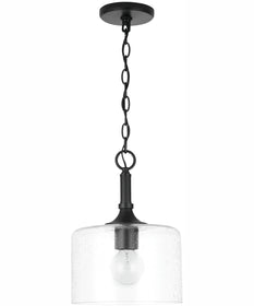 Carter 1-Light Pendant Matte Black