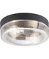 Weldon 2-Light Flush Mount Textured Black