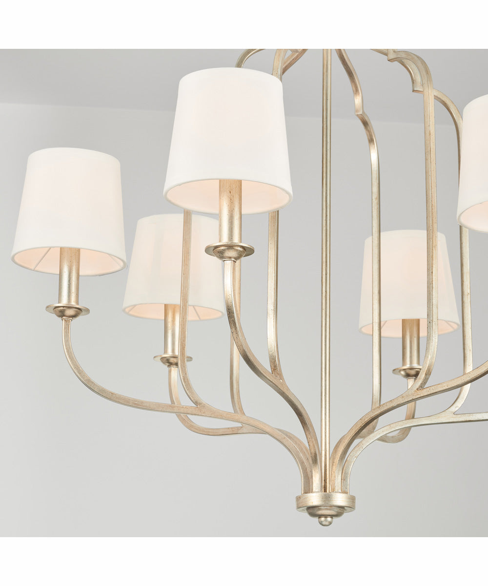 Ophelia 6-Light Chandelier Winter Gold