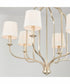 Ophelia 6-Light Chandelier Winter Gold