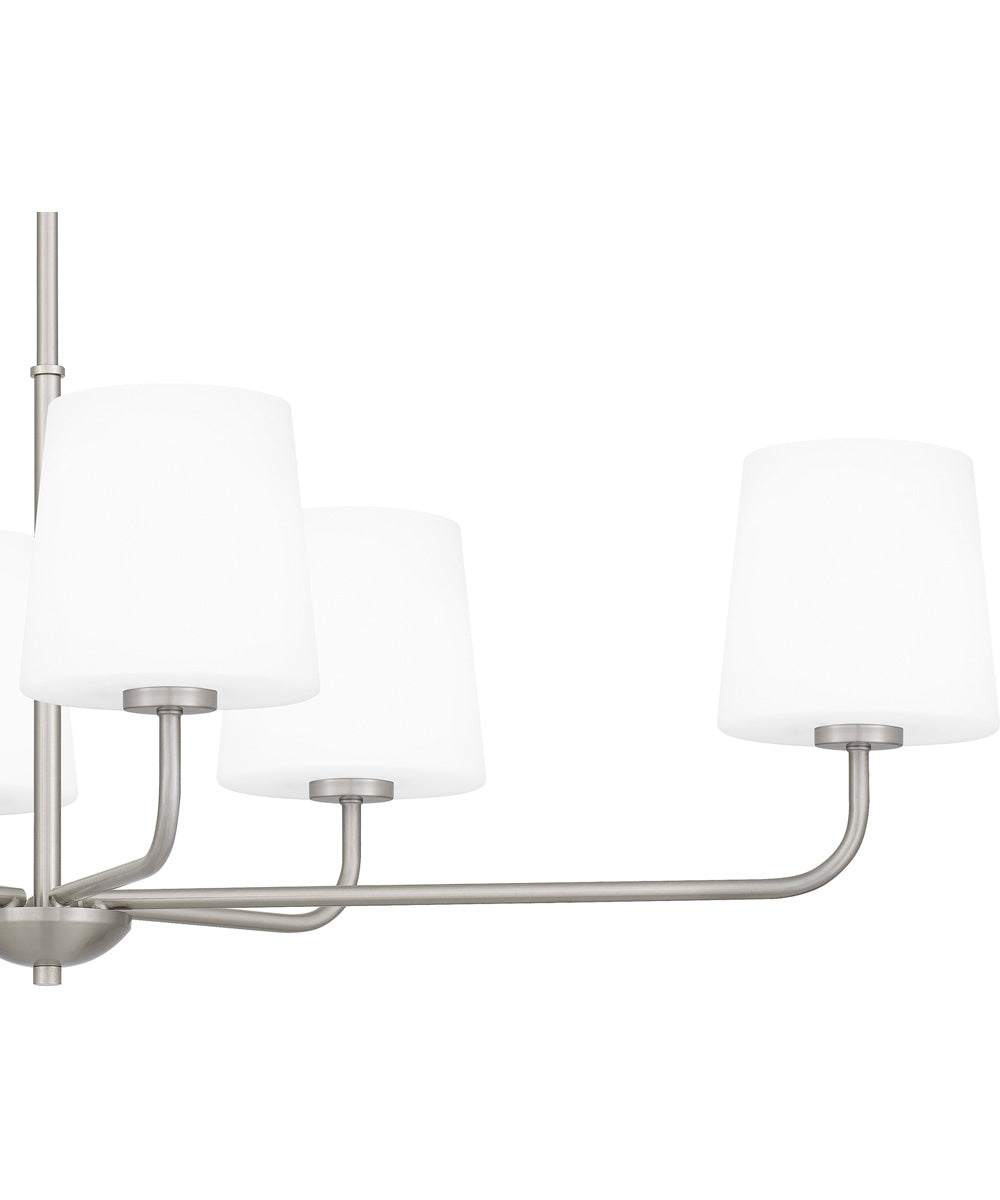 Gallagher Medium 6-light Island Light Brushed Nickel