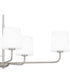 Gallagher Medium 6-light Island Light Brushed Nickel