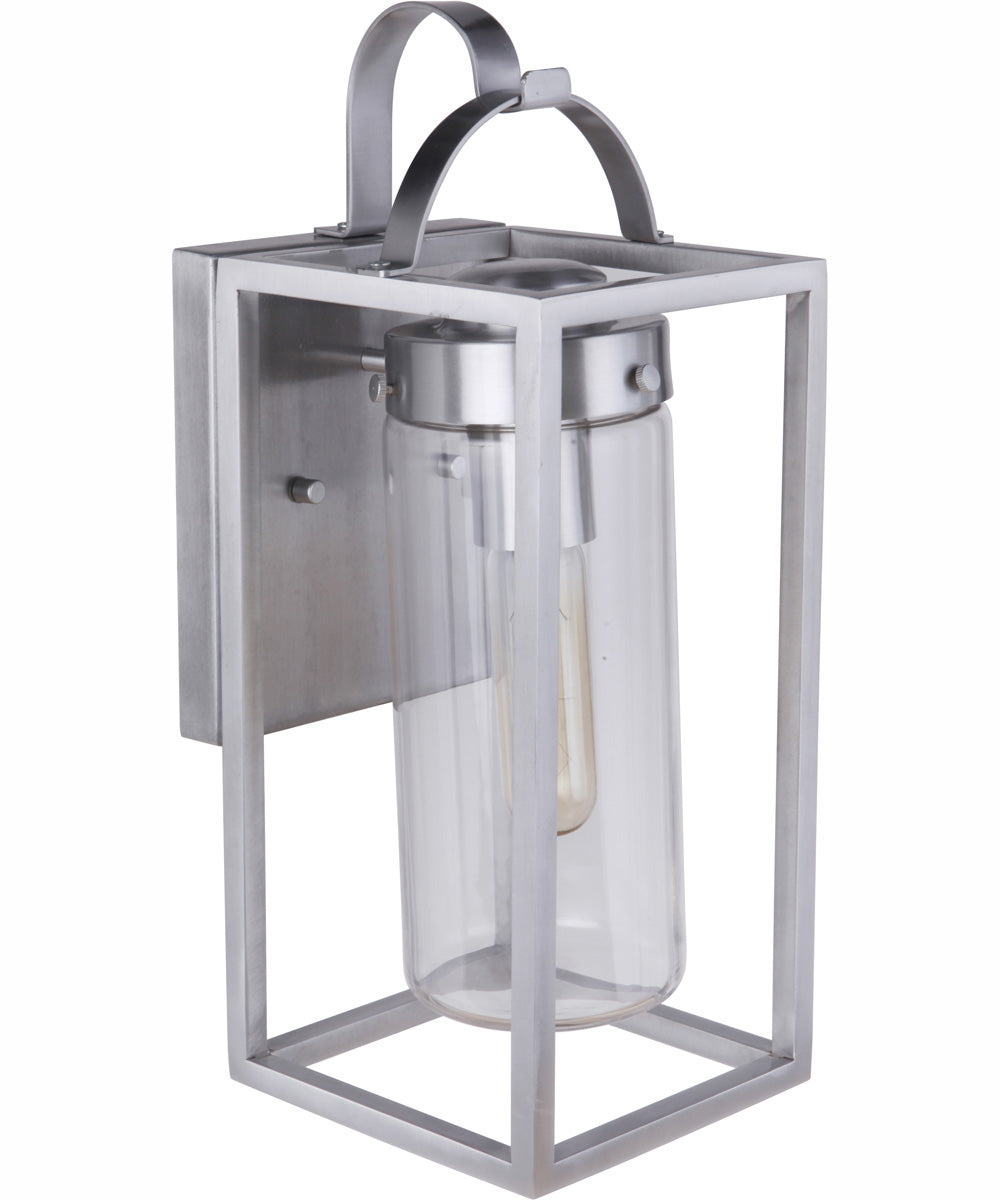 Neo 1-Light Outdoor Wall Lantern Satin Aluminum