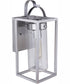 Neo 1-Light Outdoor Wall Lantern Satin Aluminum
