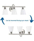 Ashford 3-Light Opal Glass Farmhouse Style Bath Vanity Wall Light Brushed Nickel