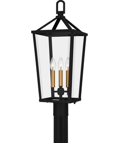 Hull Large 3-light Outdoor Post Light  Coastal Armour Aluminum Matte Black
