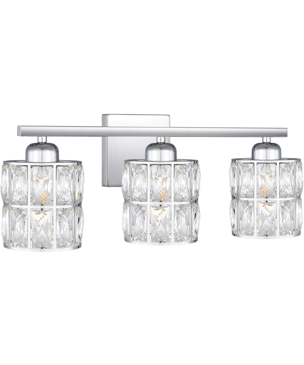 Gibson Large 3-light Bath Light Polished Chrome