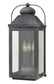 21"H Anchorage 3-Light LED Large Outdoor Wall Light in Aged Zinc