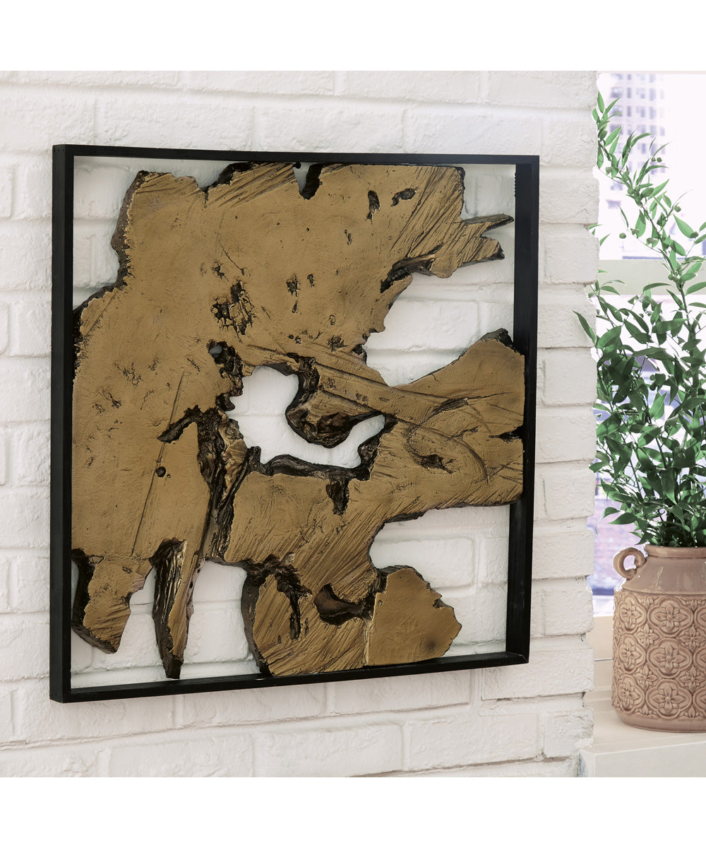 26"H Fabiana Wall Decor Black/Gold