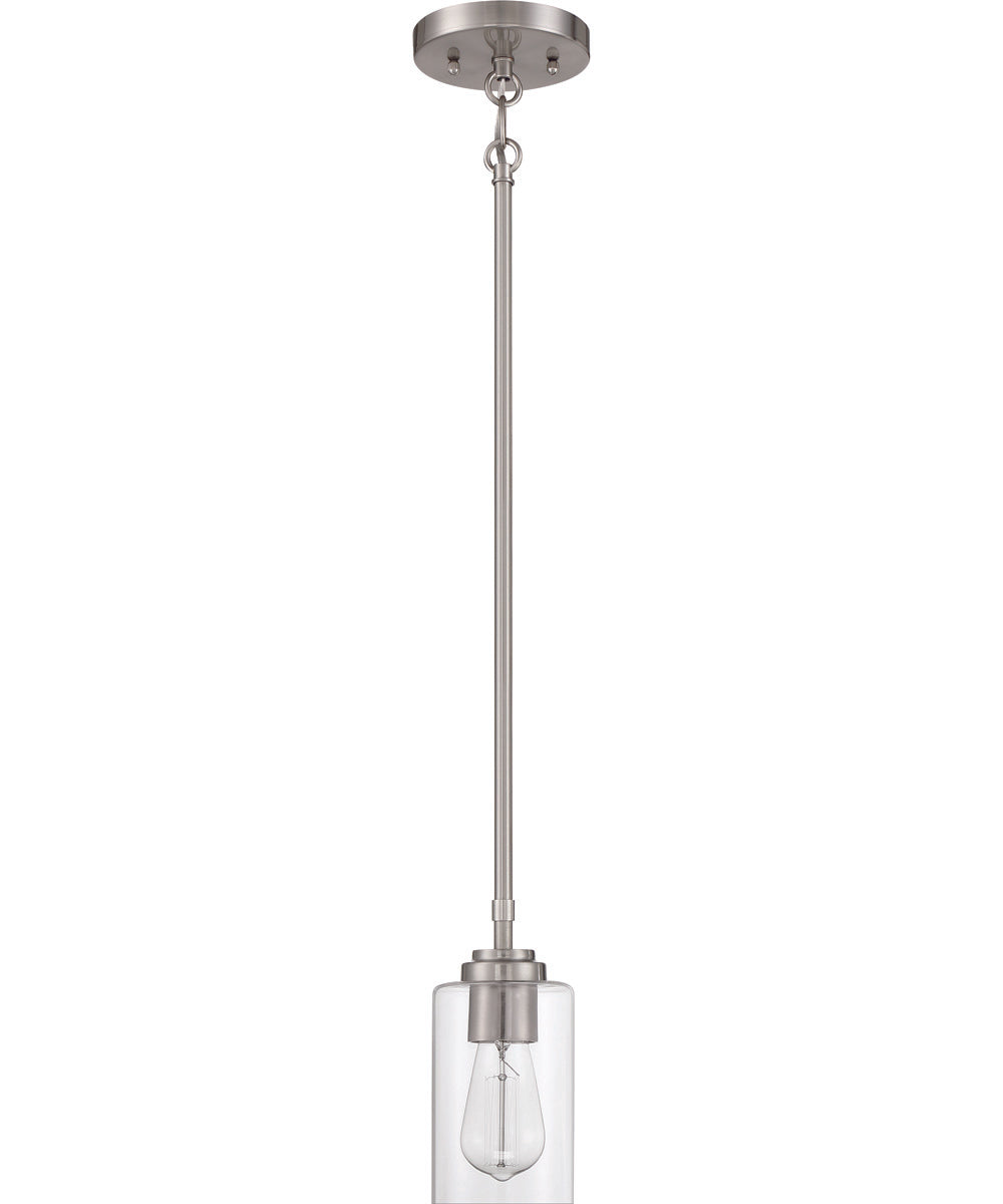 Stowe 1-Light Mini Pendant Brushed Polished Nickel
