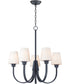 27"W Shelter 5-Light Chandelier Black