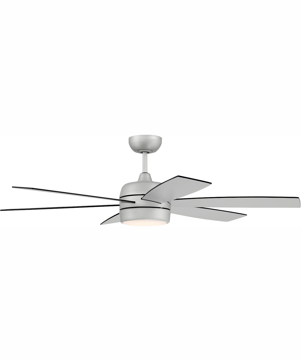 52" Trevor 1-Light Ceiling Fan Painted Nickel