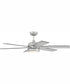 52" Trevor 1-Light Ceiling Fan Painted Nickel