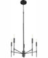 Hamilton 5-light Chandelier Matte Black
