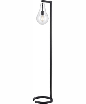 Teardrop 60'' High 1-Light Floor Lamp - Matte Black