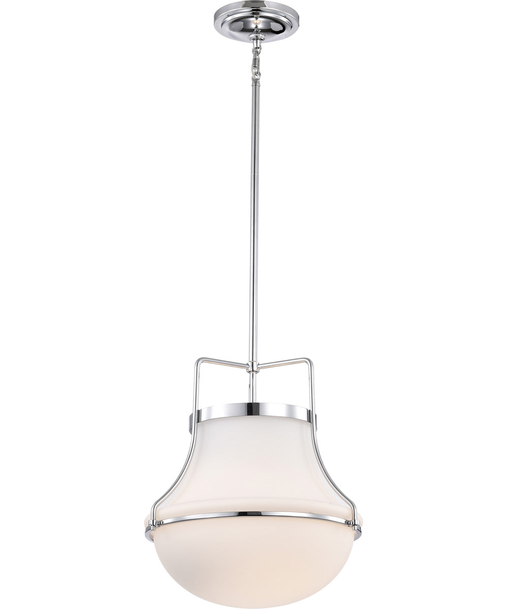 Valdora 1-Light Pendant Polished Nickel