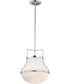 Valdora 1-Light Pendant Polished Nickel