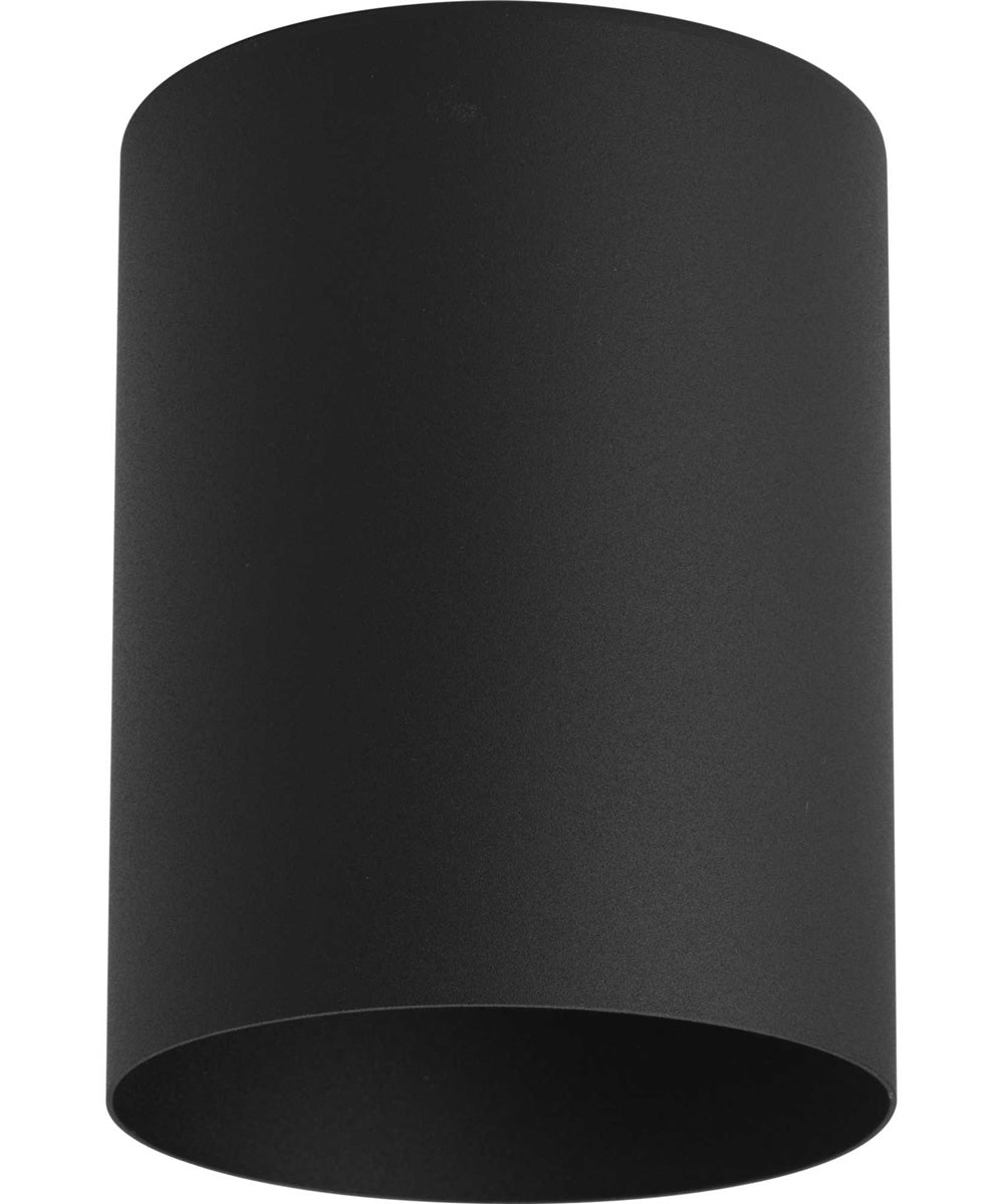 5" LED Outdoor Flush Mount Cylinder Black