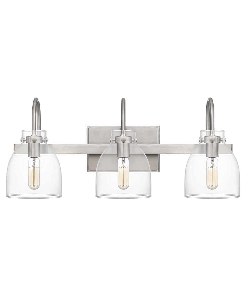 Atmore Large 3-light Bath Light Brushed Nickel