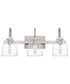 Atmore Large 3-light Bath Light Brushed Nickel
