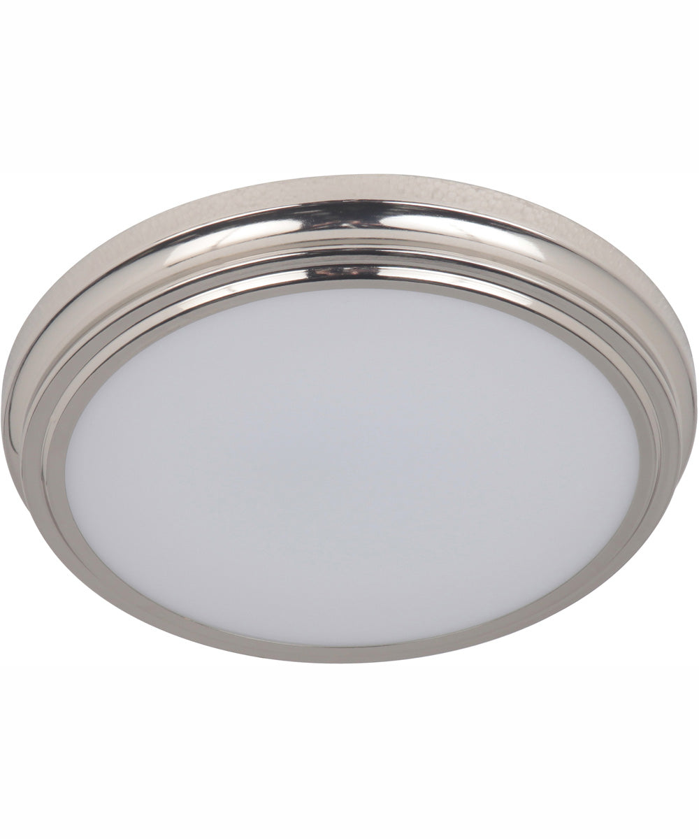 X66 1-Light LED Flushmount Brushed Polished Nickel