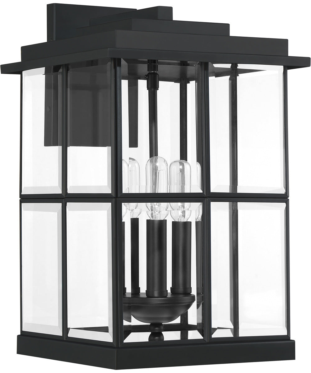Mulligan Large 3-light Outdoor Wall Light Matte Black