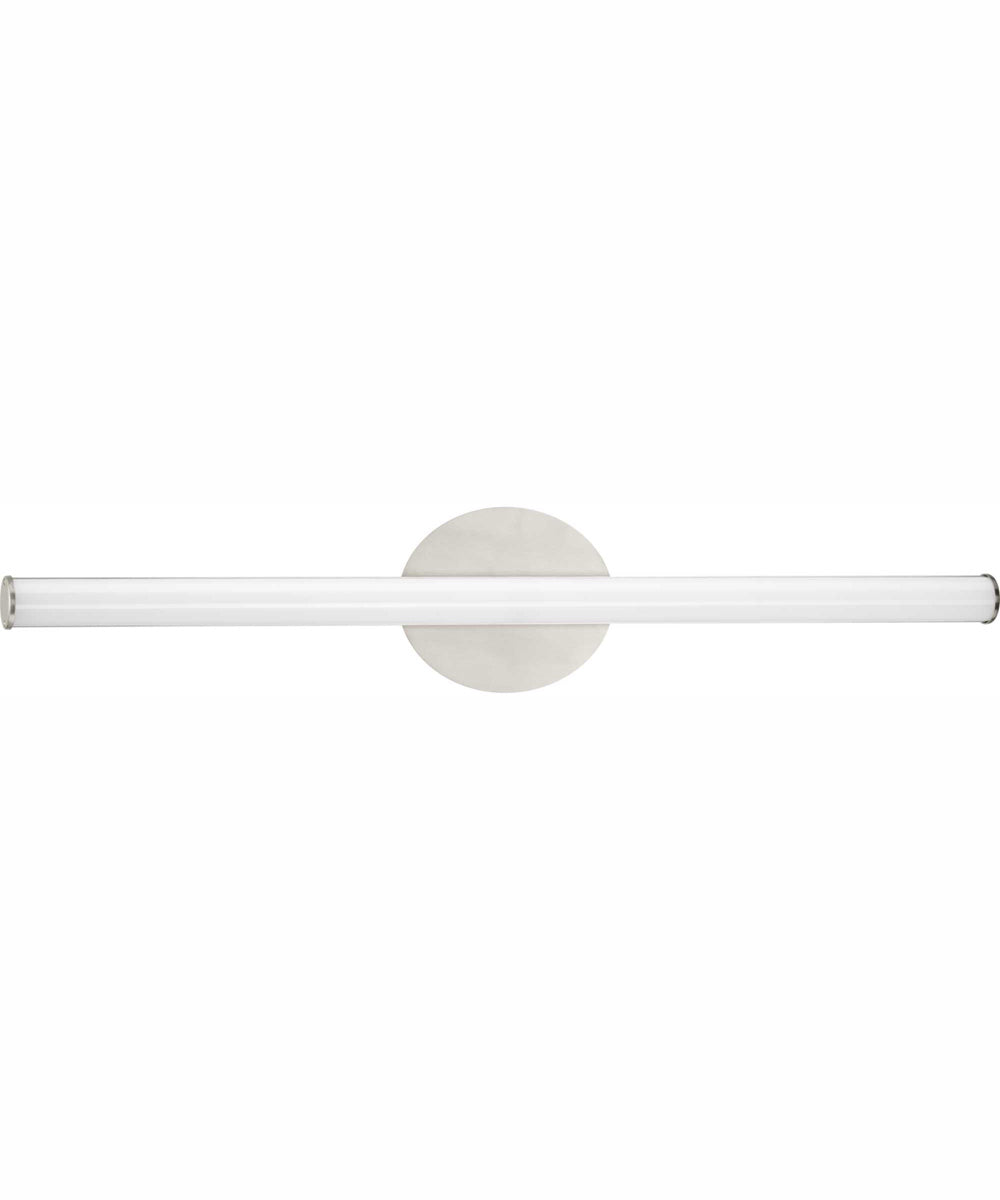 Phase 3 32 in. Large Modern 3CCT Integrated LED Linear Vanity Light Brushed Nickel