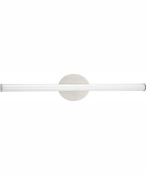 Phase 3 32 in. Large Modern 3CCT Integrated LED Linear Vanity Light Brushed Nickel