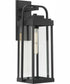 Walcott 1-Light Modern Farmhouse Outdoor Large Wall Lantern Textured Black