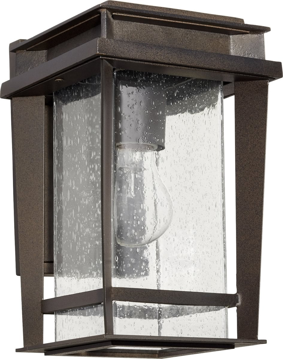 12"H Easton 1-light Outdoor Wall Mount Light Fixture Oiled Bronze