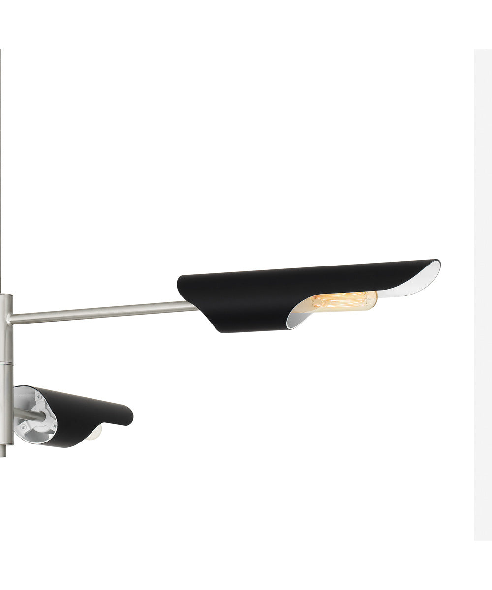 Leoni Medium 4-light Island Light Brushed Nickel