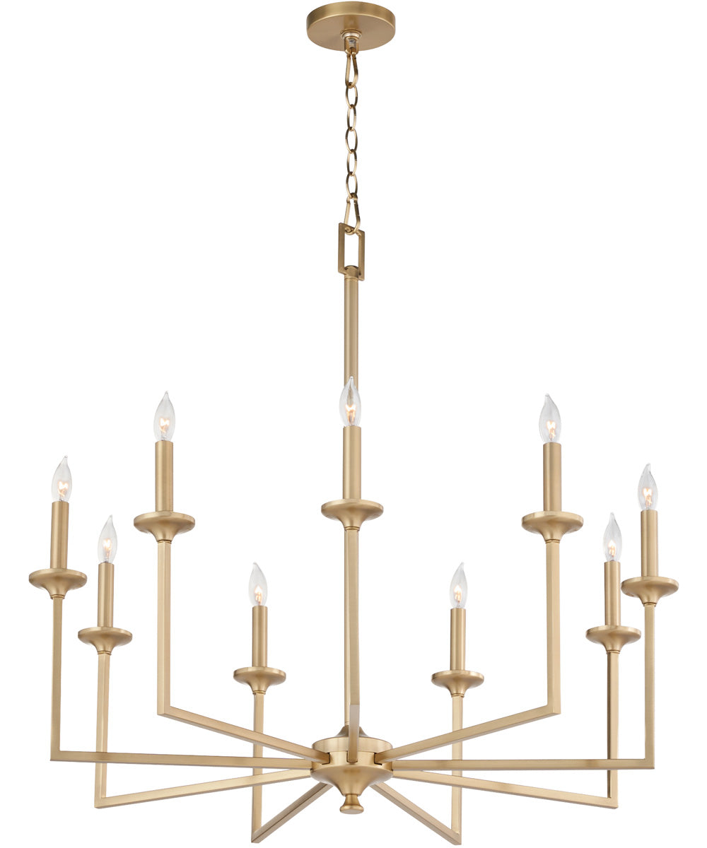 Eldorado 9-light Chandelier Aged Brass