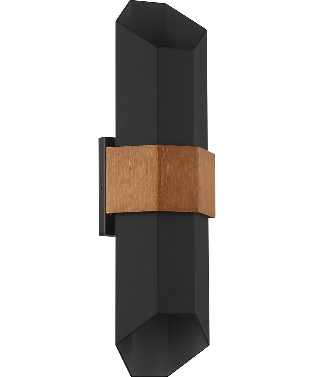 Chasm Large Outdoor Wall Light  Coastal Armour Aluminum Matte Black