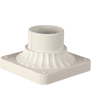 Pier Mount Adapter Matte White