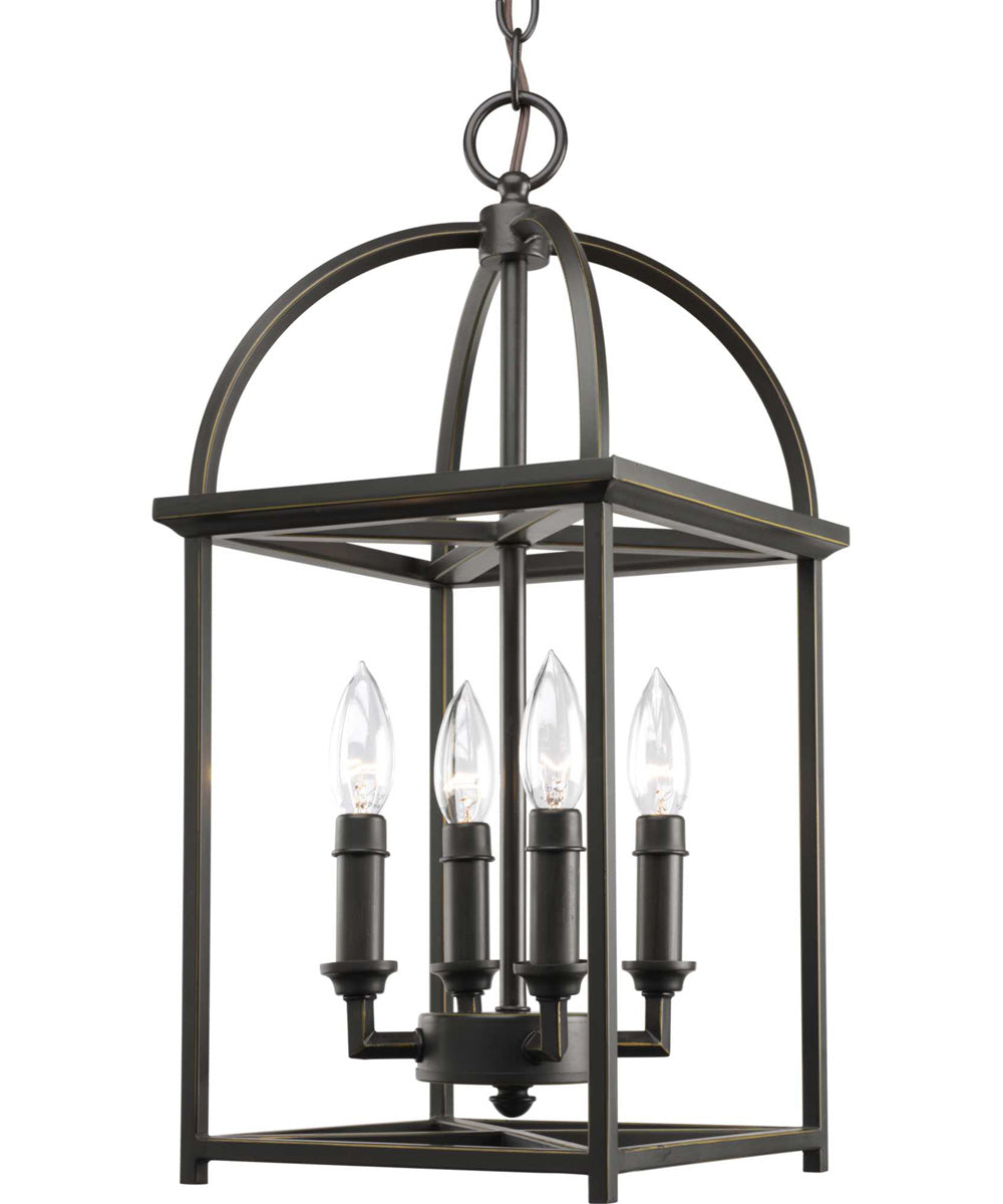 Piedmont 4-Light Foyer Lantern Antique Bronze