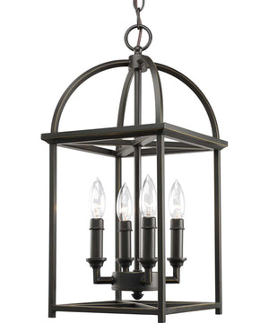 Piedmont 4-Light Foyer Lantern Antique Bronze
