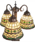 23" High Tiffany Roman 3 Light Table Lamp