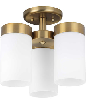 Elevate 3-Light 11-3/4" Flush Mount Brushed Bronze