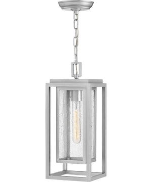 1-Light Medium LED Hanging Lantern in Satin Nickel