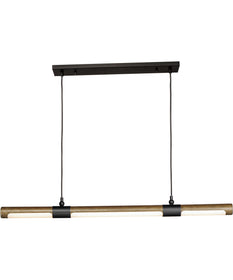 Rollo 1-Light LED Pendant Antique Pecan / Black