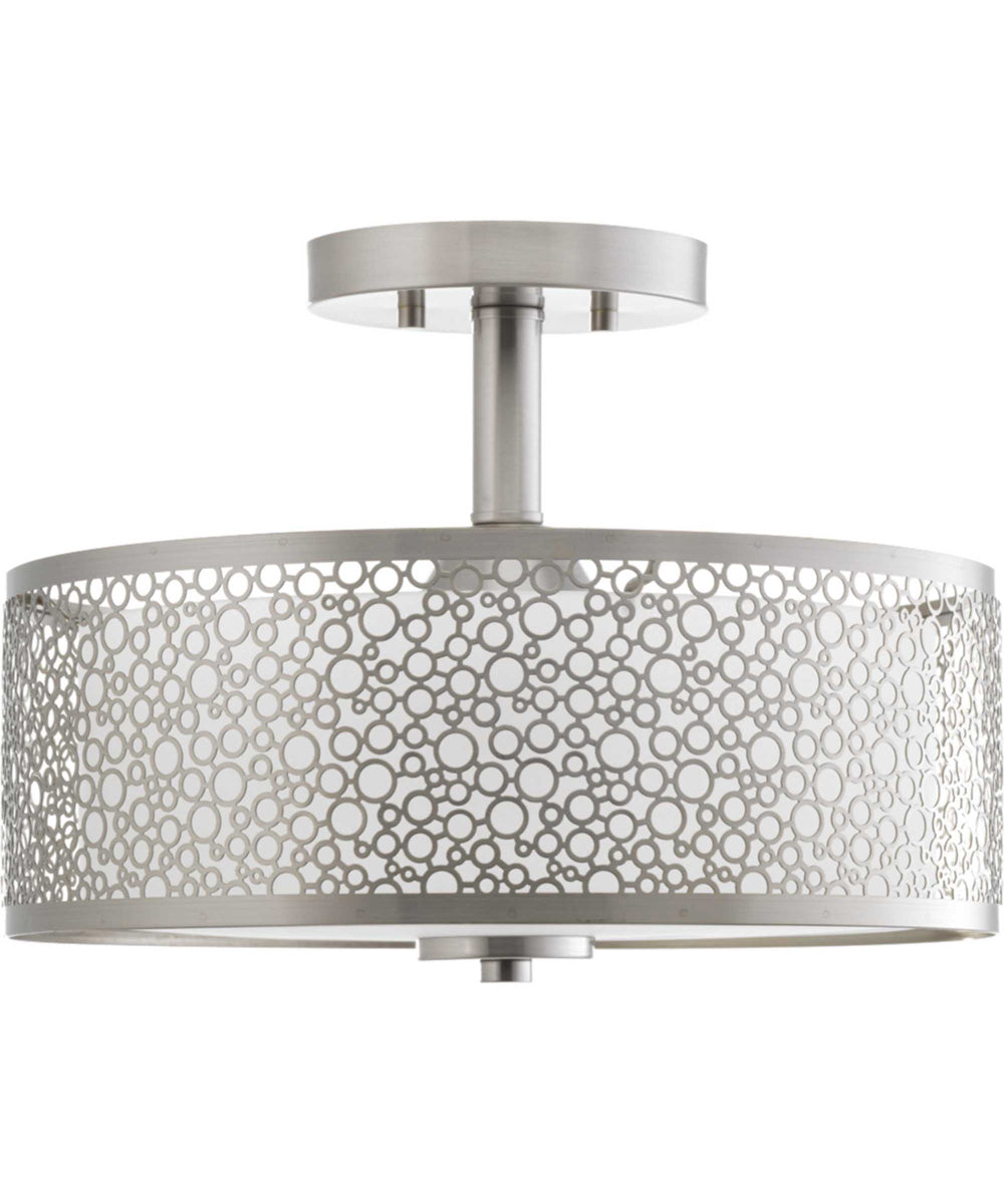 Mingle LED 14" Semi-Flush Mount Brushed Nickel