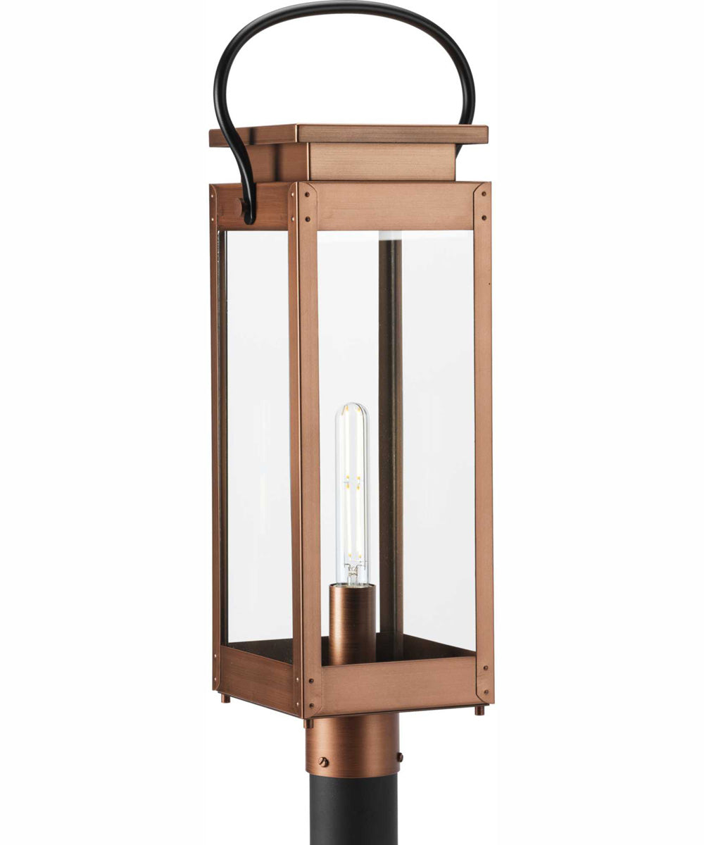 Union Square 1-Light Urban Industrial Outdoor Post Light Antique Copper