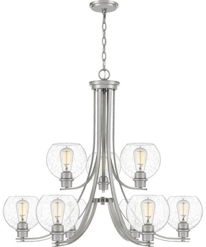 Pruitt 9-light Chandelier Brushed Nickel