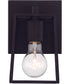 Dunn 1-Light Wall Sconce Flat Black