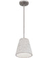 Hazel Small 1-light Mini Pendant Brushed Nickel